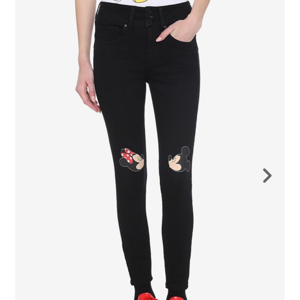 Hot Topic Disney Mickey & Minnie Jeggings Size 9